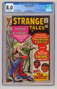 Strange Tales 130 CGC 8.0 VF 1965 Dr Strange Beatles Human Torch - Picture 1 of 2