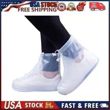 Unisex Reusable Rain Boots Transparent Waterproof Anti-slip Shoes Cover