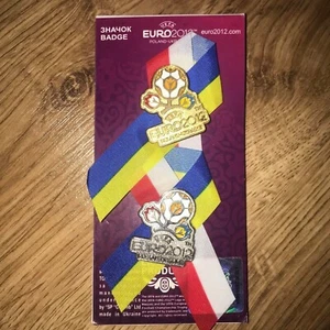 offizielle 2 Pin (Abzeichen) UEFA EURO 2012 Ukraine & Polen - Bild 1 von 2