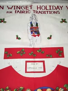 Stoff Traditions Happy Holidays Weste Handwerk Schneiden & Nähen Panel von Susan Winget 1996 - Bild 1 von 6