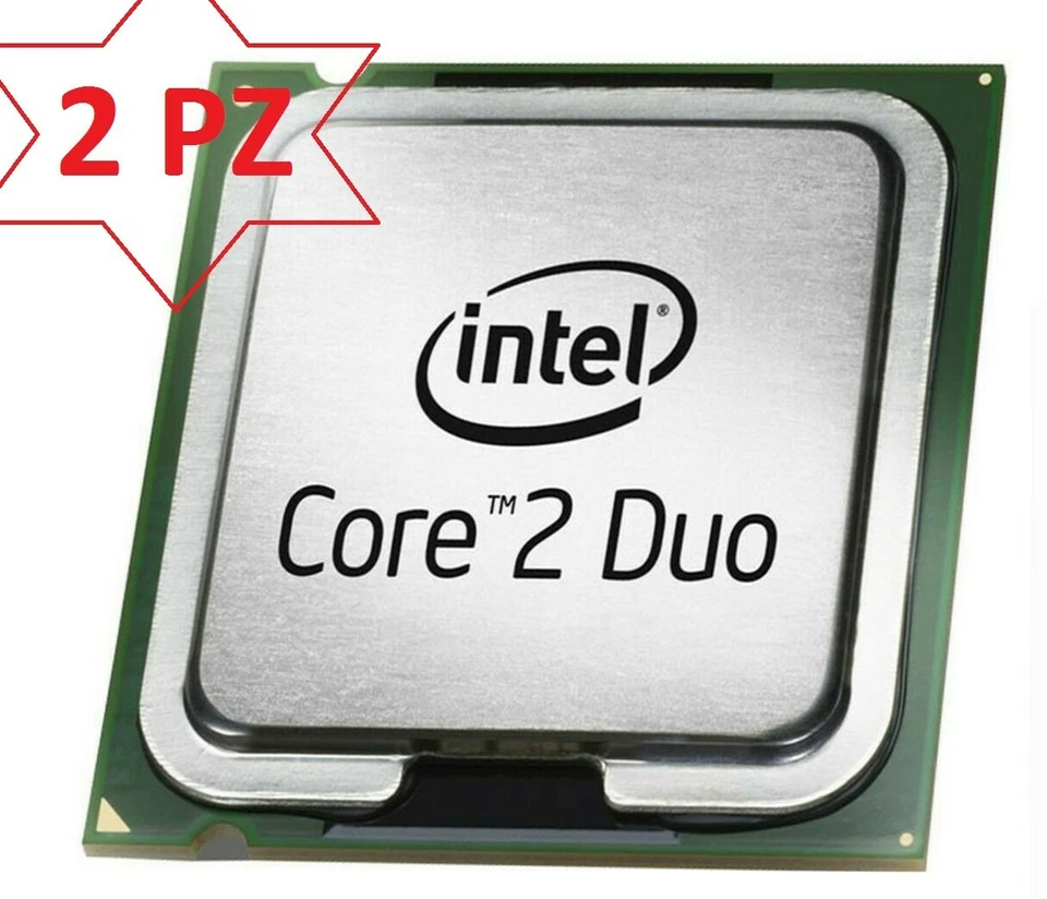 2 Pz CPU Intel Core 2 Duo E6300 1,80 GHz-L2 2Mb-FSB 1066MHz LGA 775 pc computer - Immagine 1 di 1