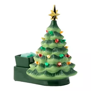 Scentsy Merry Little Christmas Warmer - New In Box - Traditional Tree Retro Look - Picture 1 of 5