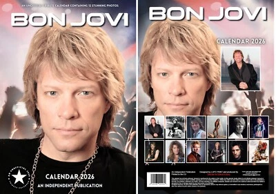 Bon Jovi  A3 Calendar 2026 - By Dream Foto 1 de 4