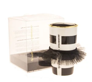 Starbucks Alice Olivia Ceramic Traveler Tumbler 2013 Tuxedo Skirt Mug Tutu 12 Oz - Picture 1 of 2