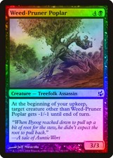 Weed-Pruner Poplar FOIL Morningtide HEAVILY PLD Black Common MAGIC CARD ABUGames