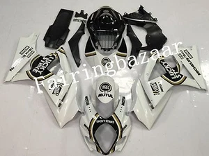 Fit for 2007 2008 GSXR1000 Lucky Strike Black White ABS Injection Fairing Kit - Picture 1 of 7