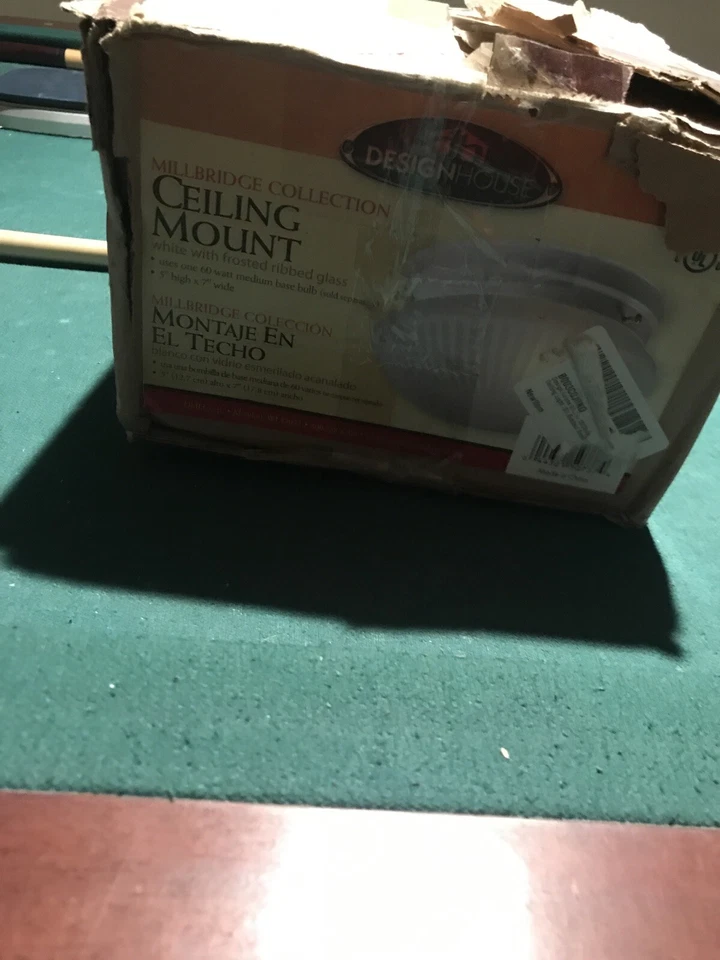 Design House 507376 Millbridge 1 Light Ceiling Light White - Image 1 of 4