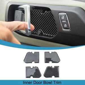 Manija de puerta interior de fibra de carbono cubierta de panel para Ford Bronco 2021-2024 - Imagen 1 de 16