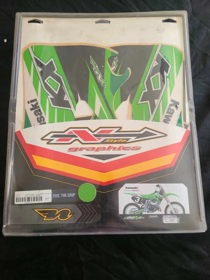 N-Style kawasaki 2003 2004 03 04 kx125 kx250 03 04 kx 125 250 graphics seat kit  - Image 1 of 4
