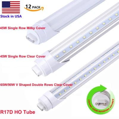 JOMITOP 8ft LED Shop Light Bulbs T8 R17D LED Tube Light F96 T12/CW/HO Fluorescent Tube