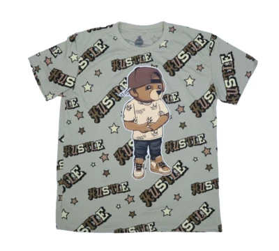 Launder Bailey Apparel Hustle Hype Wear Green Short Sleeve Graphic Tee Mens XL - Image 1 of 4