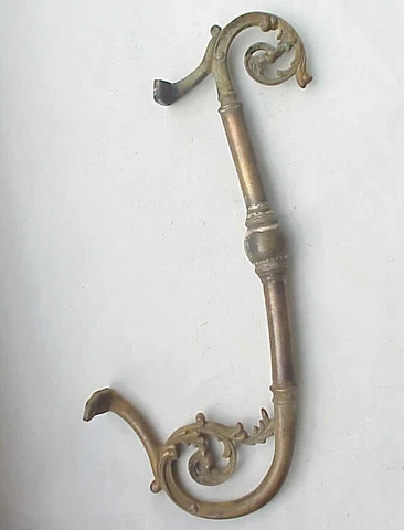 Large Fancy Antique Brass & Copper Architectural Door Handle? Cover