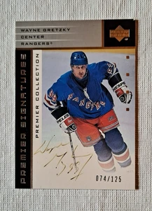 Wayne Gretzky 2002 - 03 Upper Deck Collezione Premier Firme Argento 74/125 - Foto 1 di 3