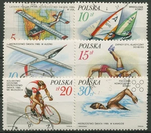 Polonia 1986 deporte título mundial 3042/47 sellado - Imagen 1 de 1