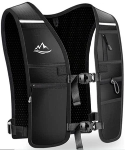 Chaleco para Correr Unisex Chaleco Reflectante Impermeable Cremallera Teléfono Bolsillo 7 Almacenamiento (M) - Imagen 1 de 8