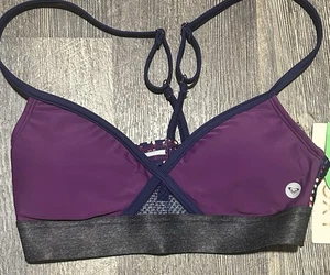 NWT Roxy Floral Swim Bikini Top Women’s small UPF 50 - Picture 1 of 4