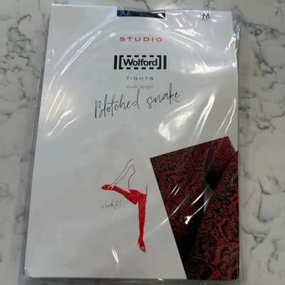 Nuevo con etiquetas Medias Wolford Manchadas Serpiente Tiburón Gris/Negro Talla Mediana Foto 1 de 4