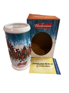 Budweiser Holiday Stein Winter’s Calm CS678 2007 con certificado de autenticidad de caja Clydesdales vintage - Imagen 1 de 6