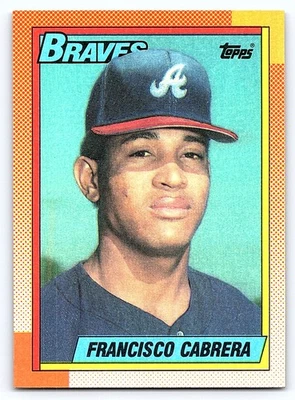 1990 Topps #254 Francisco Cabrera Atlanta Braves - Image 1 of 2