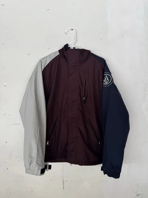 Volcom Streetwear Burgundy/Blue/White Jacket Size Small - Image 1 of 4
