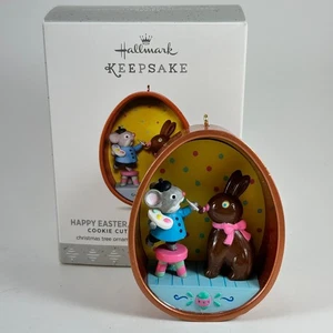 2017 Happy Easter Cookie Cutter Mouse Hallmark Ornament Through The Year #3 - Picture 1 of 13