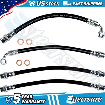 Manguera hidráulica de freno delantero trasero izquierdo trasero derecho para Toyota FJ Cruiser 2007-2013 Foto 1 de 4