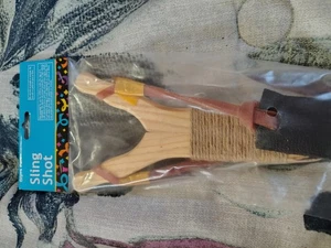 Wooden Slingshot Toy for Catapult Game Outdoor - Kids Sling Shot - - Picture 1 of 2