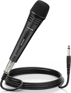 Dynamic Karaoke Microphone – 5m XLR Cable Wired Mic for Singing, Black - Picture 1 of 7