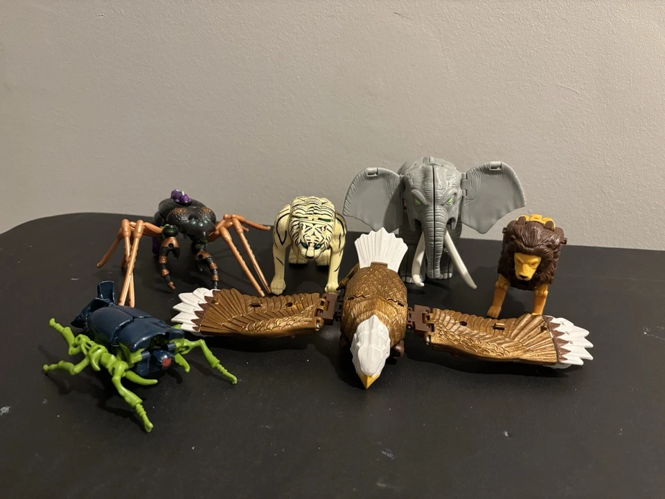 Lote de 6 figuras de acción auténticas de colección Beast Wars Transformers Toys años 90 Foto 1 de 4