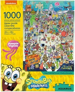 SpongeBob SquarePants Cast 1000 Piece Jigsaw Puzzle - Picture 1 of 3