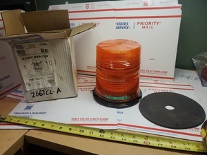 Star Warning 266TCLA 9-32 V DC X-Fire Beacon Warning Light, Amber NEW , F2 - Foto 1 di 24