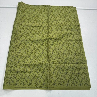 joann tela acolchado verde flores rosas algodón 42x33 Foto 1 de 4
