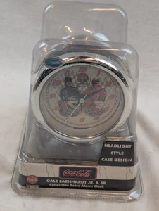 Vintage Nascar Coca Cola Dale Earnhardt Jr #8 & Sr #3 Headlight Alarm Clock 2007 - Picture 1 of 7