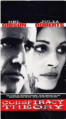 CONSPIRACY THEORY- Mel Gibson, Julia Roberts- Smart, Scary, Funny VHS LN EST - Image 1 of 2