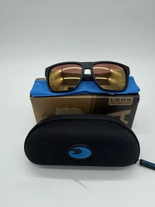 Costa Del Mar Spearo XL Polarized Sunglasses Matte Black/Gold Mirror NEW - Picture 1 of 10