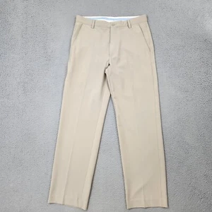Footjoy Pants Mens 32x32 Beige Flat Front Straight Leg Casual Dress Golf *Spots* - Picture 1 of 13
