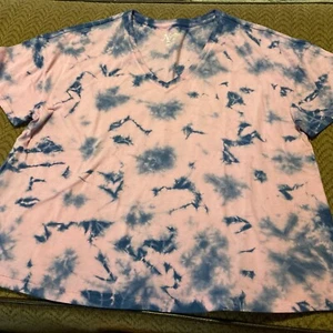 XL Bass Pro Shop T- Shirt Womens Pink Blue Tye Dye  SS Tee NATURAL REFLECTIONS - Picture 1 of 7