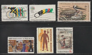USA 1972 SC# 1460 - 1470 - Six different stamps - Used Lot # 270 - Picture 1 of 3