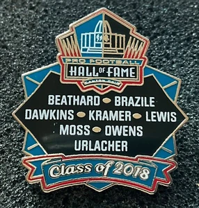 Hall of Fame Klasse 2018 Gedenk Pin Brian Urlacher Randy Moss Dawkins - Bild 1 von 1