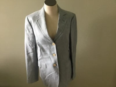 Chaqueta Rosa Ari Tostada 6 Algodón Seda Manga Larga Forrada Elegante Doble Pecho  Foto 1 de 3