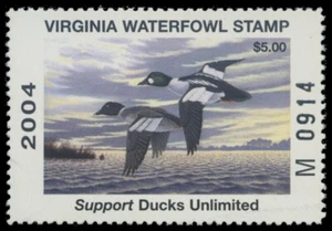 2004 Virginia State Duck Stamp Mint Never Hinged. Original Gum - Picture 1 of 1