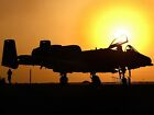 A-10 Thunderbolt Ii Attack Aircraft New Metal Sign: On The Tarmac At Sunset