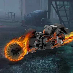 Super Heroes Ghost Rider Motorrad Anime Actionfigur Spielzeug Bausteine - Bild 1 von 2