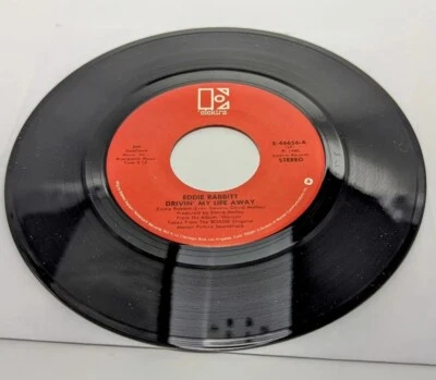 Eddie Rabbitt "Driven My Life Away" 1980 Elektra E-46656 7" 45 - Image 1 of 4