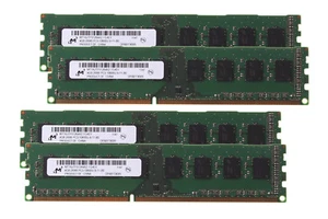 4pcs Micron 4GB 2Rx8 PC3-10600U DDR3 1333MHZ 240PIN DIMM Desktop Memory RAM @16G - Picture 1 of 8