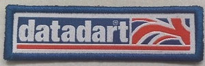Parche de reproductor Datadart insignia tejida profesional 9 cm x 2,5 cm logotipo de costura