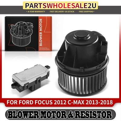 Kit de resistor de motor ventilador aquecedor HVAC dianteiro para Ford Focus 2012 C-Max 2013-2018 - Imagem 1 de 4