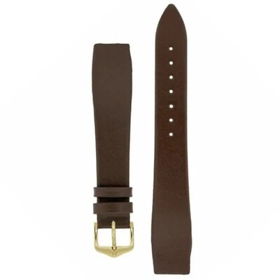 Correa de reloj de cuero con diamantes HIRSCH - grano fino italiano + batería adicional Foto 1 de 4