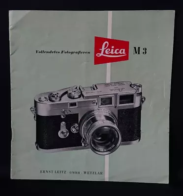 #A0539-Leica M3  Prospekt, Infoblatt, Anleitung, Broschüre - 12 Seiten - image 1 of 2