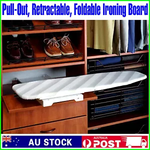 Pull Out Retractable Foldable Ironing Board Extendable Drawer Closet Space Save - Picture 1 of 6